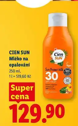 Lidl CIEN SUN Mléko na opalování nabídka