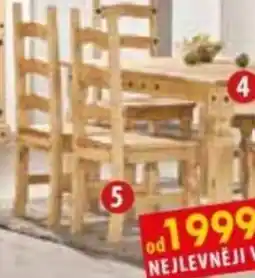 IDEA nábytek dřevěný jídelní stůl s židlemi nabídka