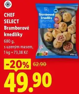 Lidl CHEF SELECT Bramborové knedlíky nabídka
