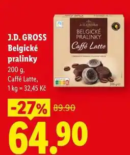 Lidl J.D. GROSS Belgické pralinky nabídka