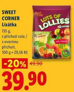 Lidl SWEET CORNER Lízátka nabídka