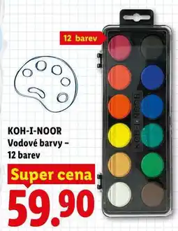 Lidl KOH-I-NOOR Vodové barvy - 12 barev nabídka