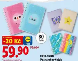 Lidl CRELANDO Poznámkový blok nabídka