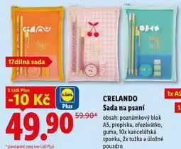 Lidl CRELANDO Sada na psaní obsah nabídka