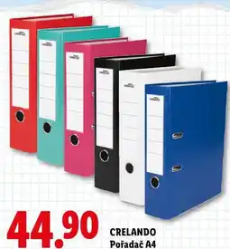 Lidl 44.90 CRELANDO Pořadač A4 nabídka