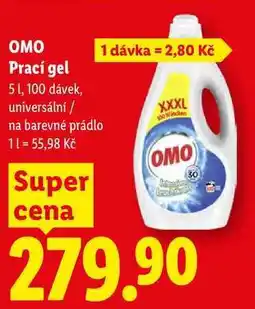 Lidl OMO Prací gel, 5 1 nabídka