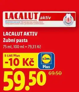 Lidl LACALUT AKTIV Zubní pasta nabídka