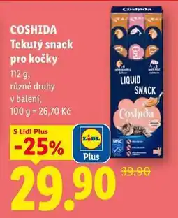 Lidl COSHIDA Tekutý snack pro kočky nabídka