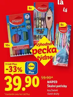Lidl MAPED Školní potřeby, kus/balení nabídka