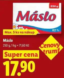 Lidl Máslo nabídka