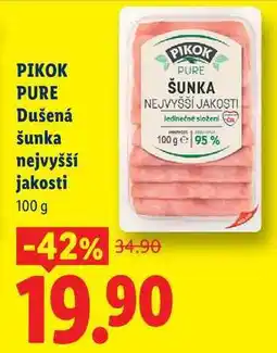 Lidl PIKOK PURE Dušená šunka nejvyšší, jakosti nabídka