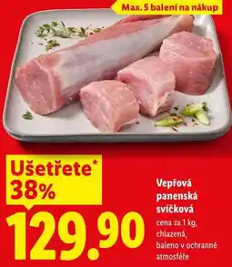 Lidl Vepřová panenská svíčková, cena za nabídka