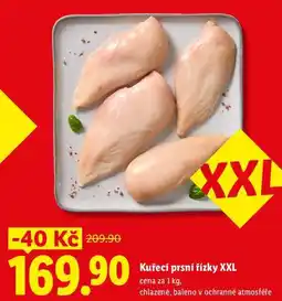 Lidl Kuřecí prsní řízky XXL, cena za nabídka