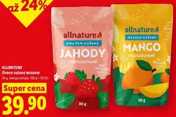 Lidl ALLNATURE Ovoce sušené mrazem nabídka