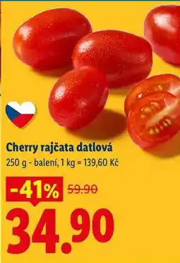 Lidl Cherry rajčata datlová nabídka