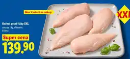 Lidl Kuřecí prsní řízky XXL, cena za nabídka