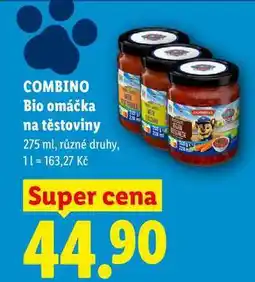 Lidl COMBINO Bio omáčka na těstoviny nabídka