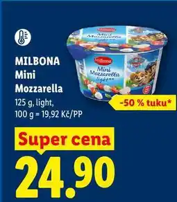 Lidl MILBONA Mini Mozzarella nabídka