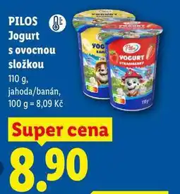 Lidl PILOS Jogurt s ovocnou složkou nabídka