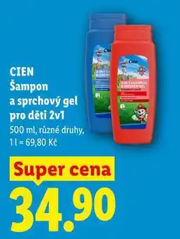 Lidl Cien CIEN Šampon a sprchový gel pro děti 2v1 nabídka