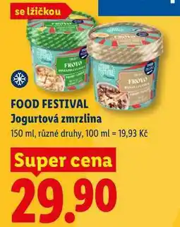 Lidl FOOD FESTIVAL Jogurtová zmrzlina nabídka