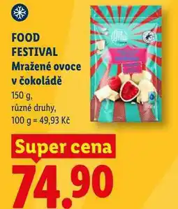 Lidl FOOD FESTIVAL Mražené ovoce v čokoládě nabídka