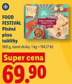 Lidl FOOD FESTIVAL Plněné pizza taštičky nabídka