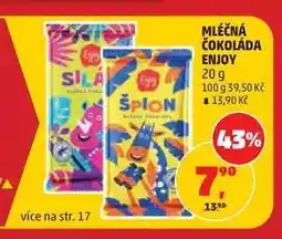 Penny Market MLÉČNÁ ČOKOLÁDA ENJOY nabídka