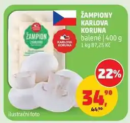 Penny Market Žampiony Karlova Koruna nabídka