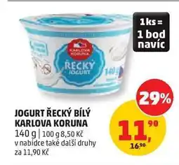 Penny Market Jogurt řecký bílý Karlova Koruna nabídka