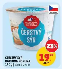 Penny Market Čerstvý sýr Karlova Koruna nabídka