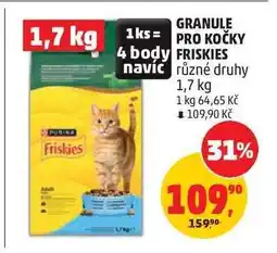 Penny Market GRANULE PRO KOČKY FRISKIES nabídka