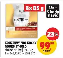 Penny Market KONZERVY PRO KOČKY GOURMET GOLD nabídka