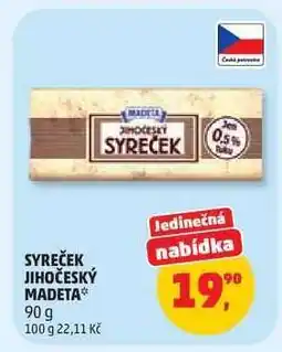 Penny Market Syr Syreček Jihočeský Madeta nabídka