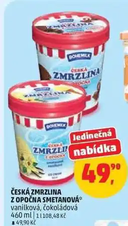Penny Market ČESKÁ ZMRZLINA Z OPOČNA SMETANOVÁ nabídka