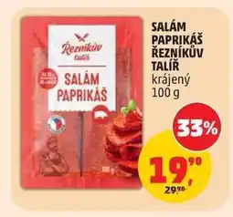Penny Market SALÁM PAPRIKÁŠ ŘEZNÍKŮV TALÍŘ nabídka