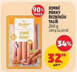 Penny Market JEMNÉ PÁRKY ŘEZNÍKŮV TALÍŘ nabídka