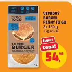 Penny Market Vepřový Burger Penny To Go nabídka