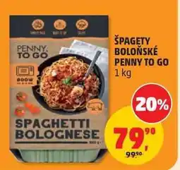 Penny Market Špagety boloňské Penny To Go nabídka