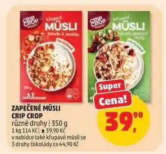 Penny Market ZAPEČENÉ MÜSLI CRIP CROP nabídka
