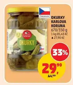 Penny Market Okurky Karlova Koruna nabídka