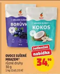 Penny Market OVOCE SUŠENÉ MRAZEM nabídka