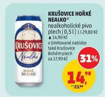 Penny Market Krušovice Hořké nealko nabídka