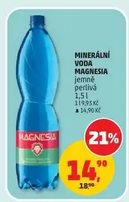 Penny Market MINERÁLNÍ VODA MAGNESIA jemně perlivá nabídka