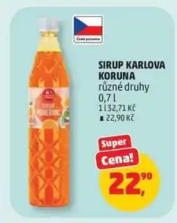 Penny Market SIRUP KARLOVA KORUNA nabídka