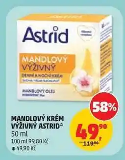Penny Market MANDLOVÝ KRÉM VÝŽIVNÝ ASTRID nabídka