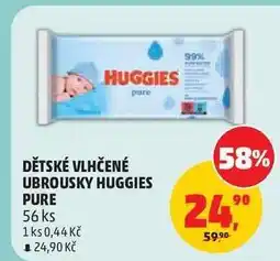 Penny Market Dětské vlhčené ubrousky Huggies Pure nabídka