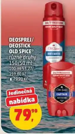 Penny Market DEOSPREJ/DEOSTICK OLD SPICE nabídka