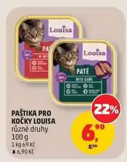Penny Market PAŠTIKA PRO KOČKY LOUISA nabídka