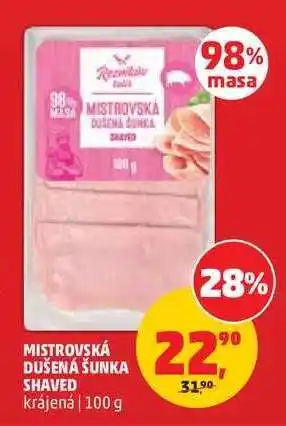 Penny Market Mistrovská Dušená Šunka Shaved nabídka
